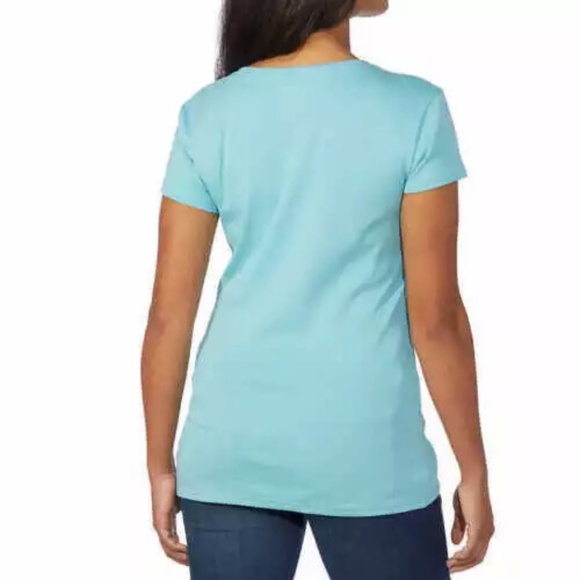 KIRKLAND Signature Ladies' Cotton V-Neck Tee - NWT - Picture 2 of 2